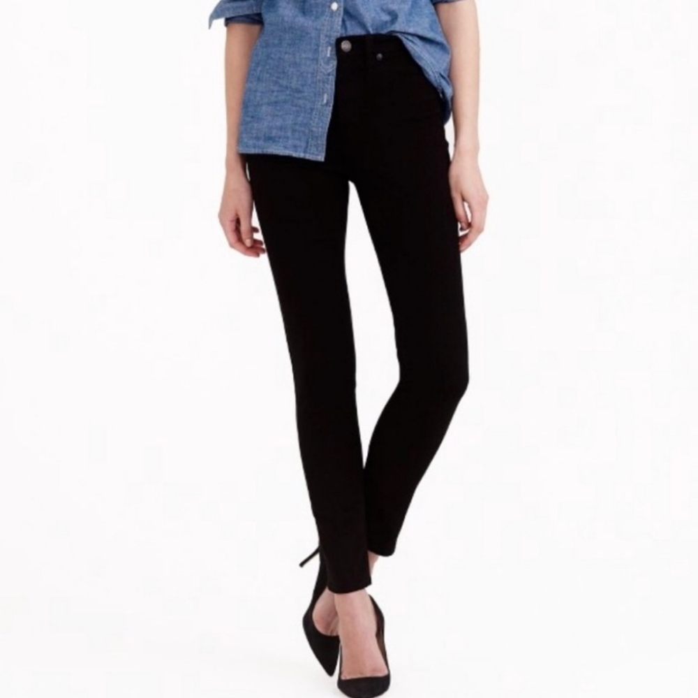 J. Crew Black Lookout High Rise Skinny Jeans